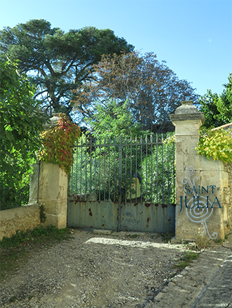 L’entrée du Domaine Saint Julia